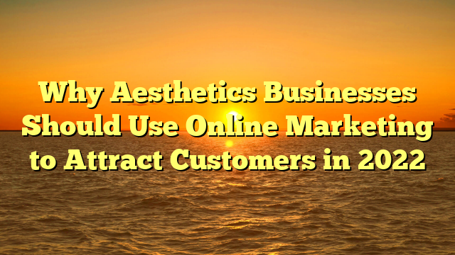 Why Aesthetics Businesses Should Use Online Marketing to Attract Customers in 2022